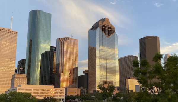 Houston skyline representing the concept of Spanish interpreter Houston